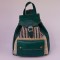 Sac bleu en cuir artisanal